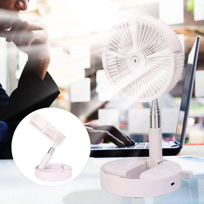 Foldable Fan - Powerful & Rechargeable by RetroGoods (Premium Quality)