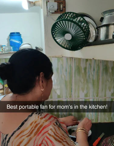 Foldable Fan - Powerful & Rechargeable by RetroGoods (Premium Quality)